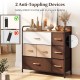 7-drawer tower dresser with steel frame and wooden top, featuring anti-toppling devices for safety in any room.