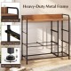 7-drawer tower dresser with a heavy-duty steel frame and wooden top, ideal for bedroom storage and organization.