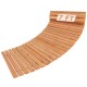 7 FT wooden garden pathway with anti-slip surface, made of natural fir wood, ideal for patios and outdoor spaces.