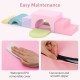 Soft foam toddler climbing blocks set in pink with waterproof PU cover for easy maintenance and versatile play.