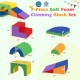 7-piece soft foam climbing block set in various colors, designed for toddlers aged 1+, perfect for crawling and.