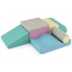 Colorful 7-piece soft play equipment set with zippered PU cover, perfect for indoor climbing and creative play.
