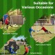 7 ft x 5 ft soccer goal set with removable target cloth, ideal for backyard training and school matches.