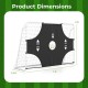 7 ft x 5 ft soccer goal set with removable target cloth for backyard training, featuring 5 scoring targets for accuracy.