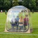 Clear bubble tent with a sealed floor, ideal for sports events, featuring a pop-up design and 540° view.