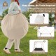 Pop-up 7 x 7 FT clear bubble tent with sealed floor, ideal for camping and backyard relaxation, easy setup without.