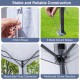 Close-up of the pop-up canopy tent's sturdy truss connections and reinforced corner structure for reliable support.