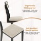 Modern dining chair with ergonomic tilt backrest and soft padded seat cushion for lasting comfort and support.
