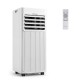 Portable 8000 BTU air conditioner with remote control, 3-in-1 functionality, and 24H timer for efficient cooling in small spaces.