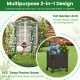 Garden arch trellis with two self-watering planter boxes, ideal for deep-rooted plants, perfect for climbing support.