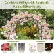 84-inch tall metal garden arch with elegant patterns, perfect for climbing plants and decorative accents in outdoor.
