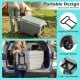 Portable 84 Quart wheeled ice cooler in gray showcases two side carry handles and smooth wheels for effortless transport.