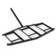 84-inch wide driveway drag tow behind landscape leveling rake in black, made from reinforced powder-coated metal for.