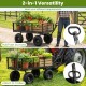Utility wagon with removable mesh sides, 10" inflatable wheels, and a premium Oxford cloth liner for versatile use.
