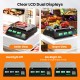 Digital commercial food scale with dual LCD displays, 88 lb capacity, and rechargeable battery for efficient weighing.