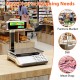 88lb price computing scale with dual LCD display, stainless steel platform, ideal for farmers' market and deli use.