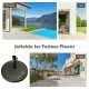Patio market umbrella base stand with rattan design, 27 lbs, suitable for poolside, yard, and street use.