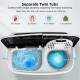Compact mini twin tub washing machine with separate wash and spin tubs, ideal for home and apartment use.