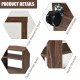 3-tier side table with wheels, crafted from particle board, featuring open storage space for versatile use in any room.