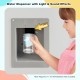 Water dispenser with light and sound effects in a vintage play kitchen set, enhancing imaginative cooking play for kids.