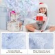 6 feet artificial Christmas tree with iridescent branch tips, featuring a lush appearance and durable PVC material for.