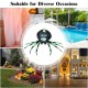 6 feet Halloween inflatable blow-up spider with LED lights, durable polyester, perfect for indoor and outdoor decor.