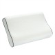Cervical neck support pillow featuring ergonomic contours, high-density memory foam, and a skin-friendly, breathable.