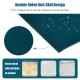 Navy workout yoga mat featuring a double-sided anti-skid design, made of durable PVC for safety on various surfaces.
