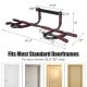 Multi-purpose pull-up bar with ergonomic grip, supports 300 lbs, fits door frames 23.5"-32" for home workouts.
