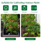 4 pack garden trellis for climbing plants, featuring a stable iron frame and dark green finish, ideal for vertical.