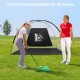 Portable 10 feet golf practice set with net and target, ideal for indoor and outdoor skill improvement.
