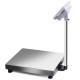 Digital floor platform scale featuring a sturdy stainless steel base, designed for precise industrial and pet weighing.