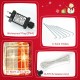 Christmas lighted gift box decorations featuring 60 warm LED lights, waterproof plug, and 16.5 ft extension cord for.