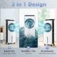 3-in-1 evaporative air cooler in white, featuring 360° rotating fan blades and customizable airflow for home use.