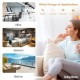 3-panel room divider folding privacy partition screen in white, made of polyester fabric and steel, ideal for office or.
