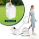 Camping hand wash station with 4.5-gallon tank, portable handle, and bottom wheel for easy mobility and hygiene.