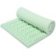 3-inch twin size mattress topper made of breathable air foam, featuring a 5-zone design for comfort and pressure relief.