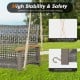 Close-up of the 2-person patio wicker hanging swing chair with 118" ropes and solid hooks for safe swinging.