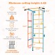 7-in-1 kids indoor gym playground with wall ladder, pull-up bar, and gymnastic rings for active play and fitness.