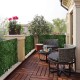 Artificial ivy privacy fence screen with realistic maple leaves, 118" x 39.4", ideal for garden and terrace decor.