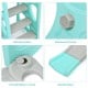 Toddler climber and swing set slide playset in green with anti-slip ladder, smooth edges, and reinforced screws for.