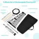 Complete 32 Note Glockenspiel kit with adjustable stand, drumsticks, practice pad, and carrying bag for versatile music.