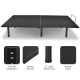 Queen size adjustable bed base frame with wireless remote, dual USB ports, and durable fabric for long-term use.