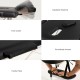 Adjustable headrest and armrests on the 84-inch portable massage bed, ideal for spa and facial treatments.