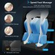 Foot massage feature of the Relaxation 09 electric massage chair, showcasing 3-speed options for toe, heel, and calf.