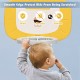 Adjustable kids basketball hoop set in yellow, featuring 5 height settings for ages 2-7, safe and non-toxic design.