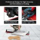 Manual tile cutter with sharp tungsten carbide blade and removable measuring scale for accurate cutting of various.