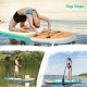 Inflatable 10' stand-up paddle board with a durable design, perfect for fishing, yoga, and leisure paddling on water.