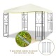 10 x 10 feet patio gazebo canopy tent with decorative patterns and sturdy steel frame, ideal for outdoor gatherings.