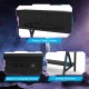Gaming desk features built-in charging sockets, power cable holder, and sturdy structure for enhanced stability and.